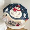 1PC Snowman Merry Christmas Automatic Open/Close Umbrella with Windproof, 8-Rib Sturdy Canopy, Durable Ribs, Fashionable Design,1261