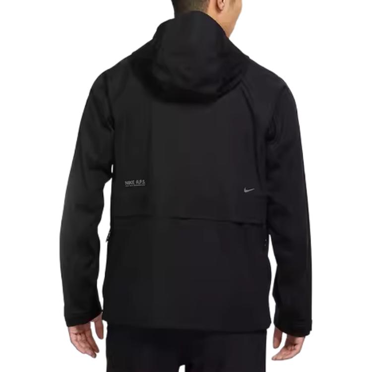 Nike Jackets Men's Black Stand Collar Moderate Other DQ6641-010