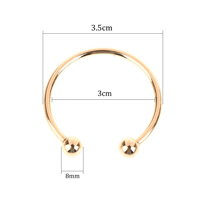 15-60Mm Metallringspenner Hette Bikini Dekorativ Lås Kobling Skruekrok DIY Klær Sytilbehør