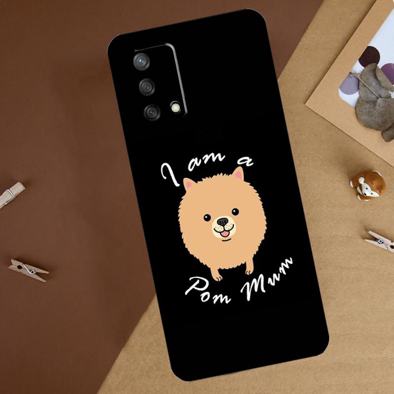 Cartoon Pomeranian Dog For Oppo A40 A60 A80 A74 A94 A54 A18 A38 A58 A78 A98 A16 A76 A96 A15 A57S A17 A77 Phone Case