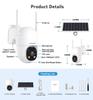CamHiPro Solar-Powered PTZ Dome Camera: Low-Energy European & American Version