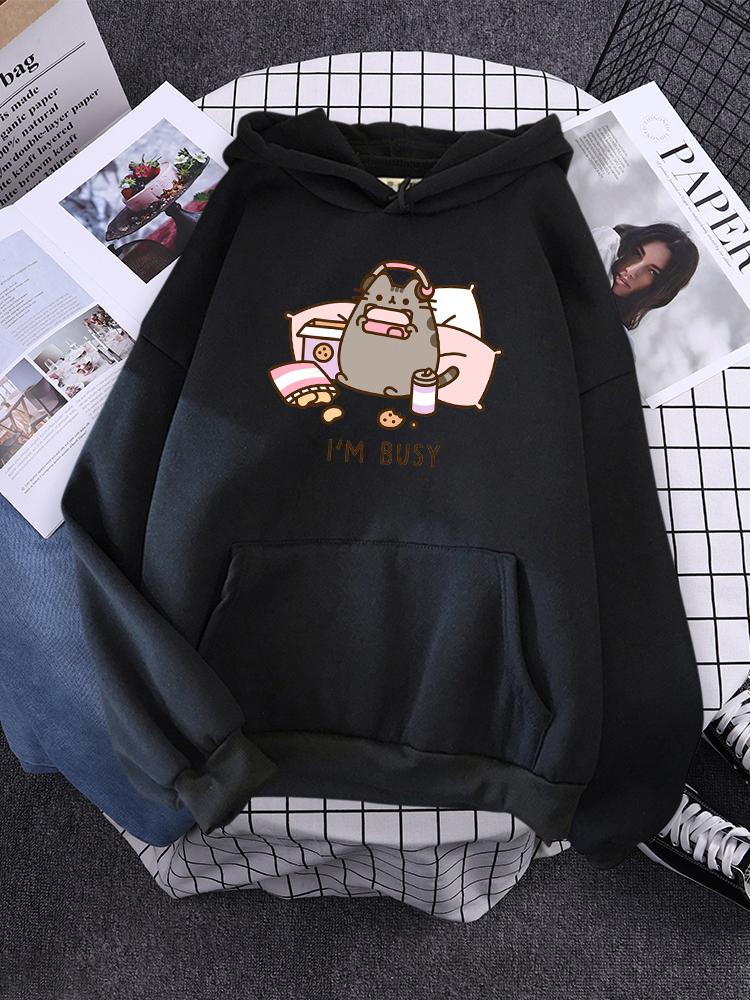 Women Hoody Simple Pocket Pullovers Outdoor Soft Sweat Street Casual Female Top