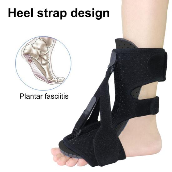 Yousheng Plantar Fasciitis Night Splint Adjustable Dorsiflexion Foot Brace with 3 Straps & Memory Foam Relief Bilateral Foot Brace for Heel Pain