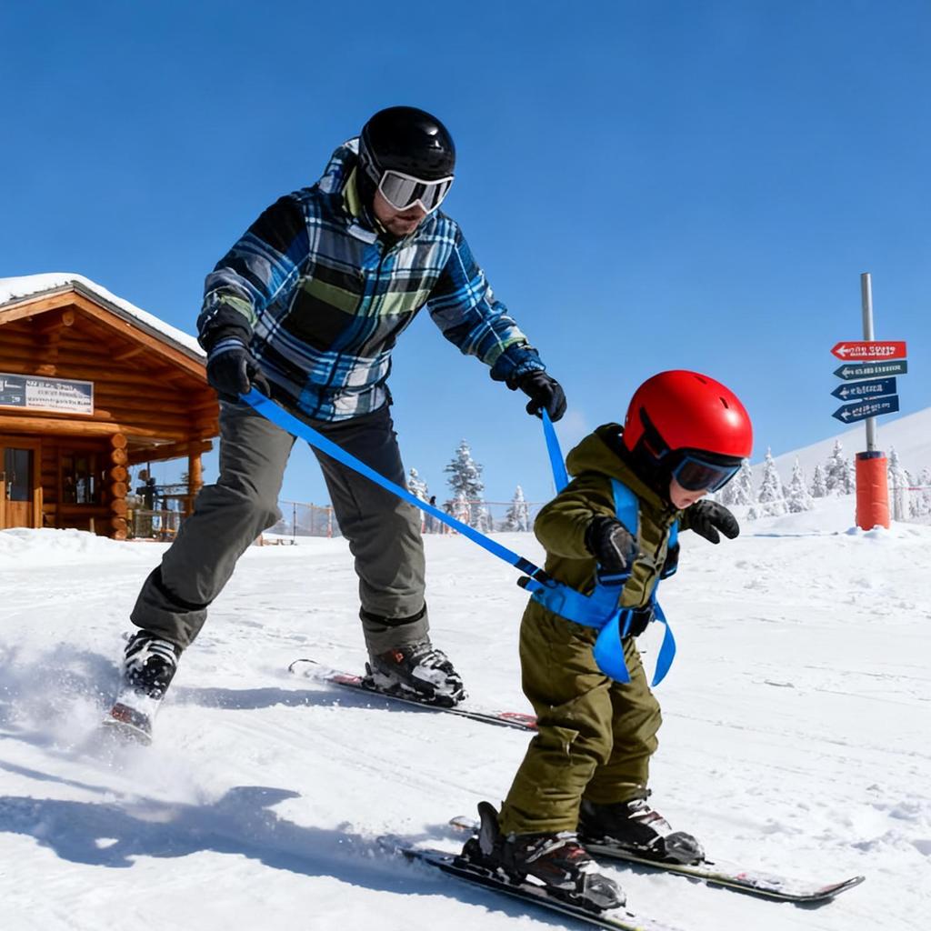 Ski Harness Trainer for Kids Safety Fall Prevention Winter Sports Practice Leashes Kids Ski Snowboard Training Harness
