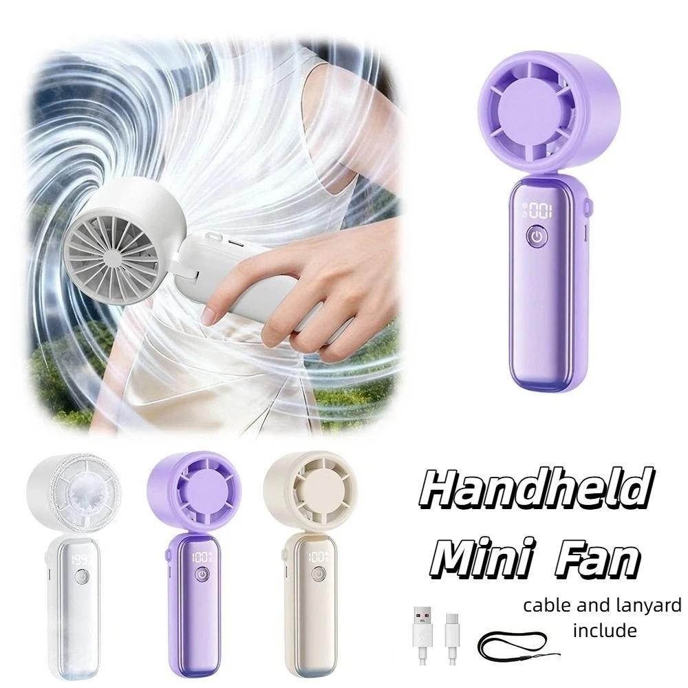 Semiconductor Cooling Mini Handheld Fan USB Rechargeable Small Electric Fan Gift