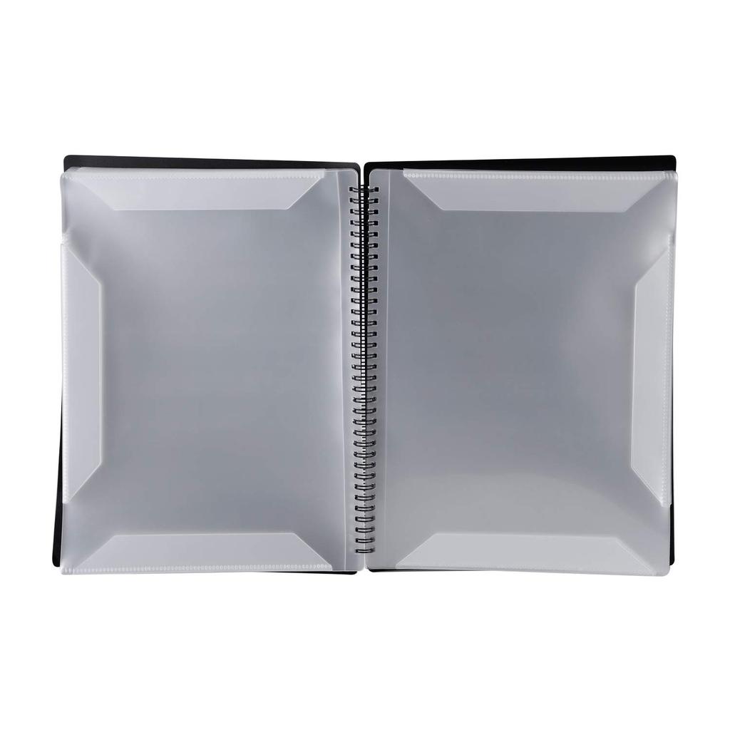 A4 Music File Case, Large Capacity, Sheet Music Holder, Music Score Storage Case, 30 Pages (60 Sides), Coiled, Thick, for Music Files, Documents,