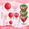 Strawberry Balloon Arch Set for Kids' Birthday Party Decoration