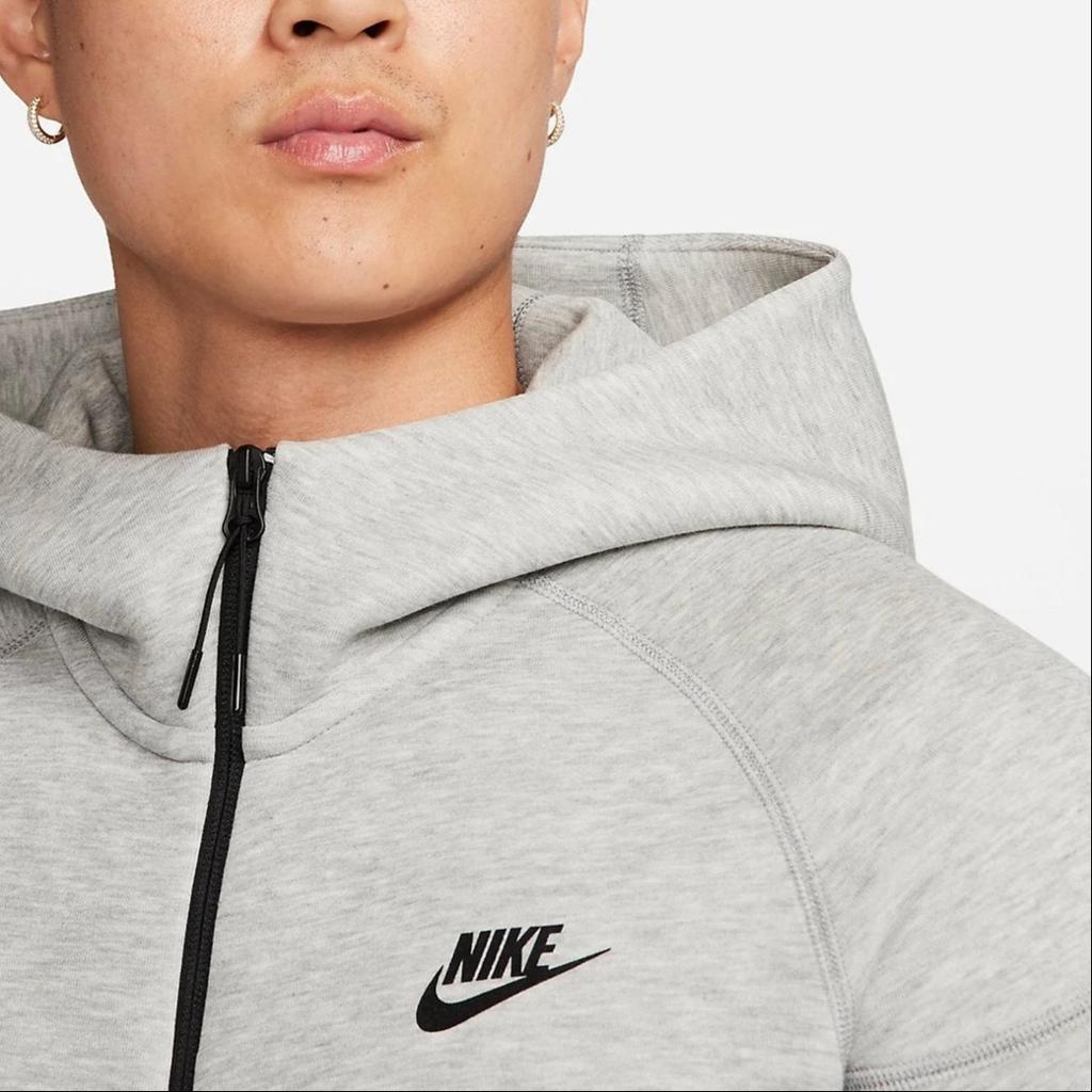 Nike Sportswear Tech Fleece Zipper Hooded Jacket Asia Sizing 'Grey' Men's FB7922-063
