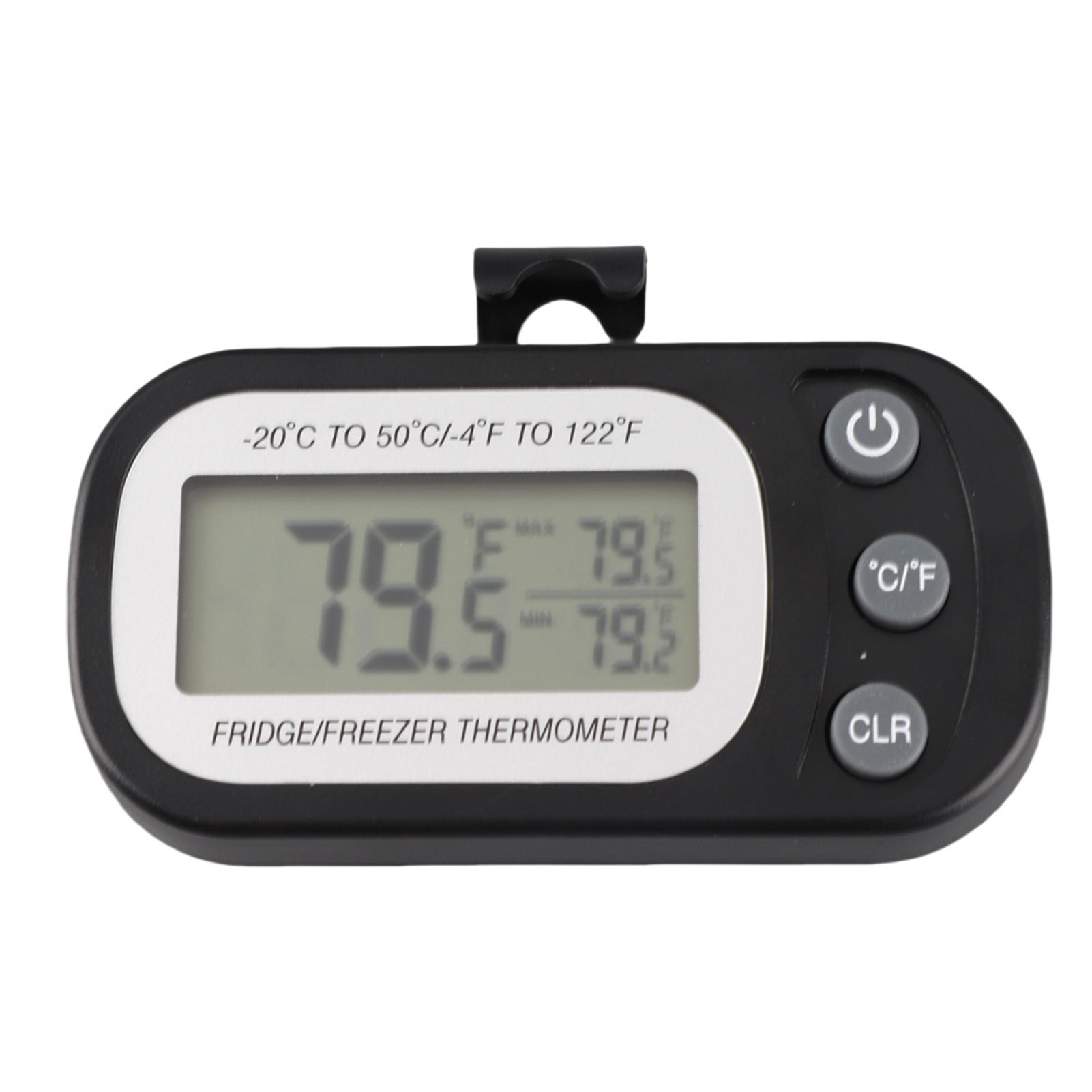 Кухня Большой ЖК-дисплей Холодильник Фридж Цифровой термометр со подставкой