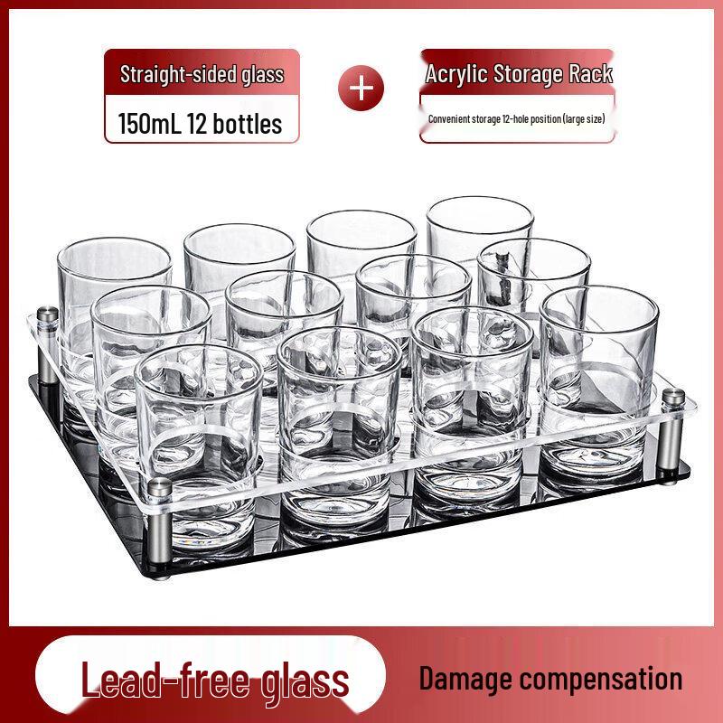 Qiwei Tempered Glass Octagonal Cup