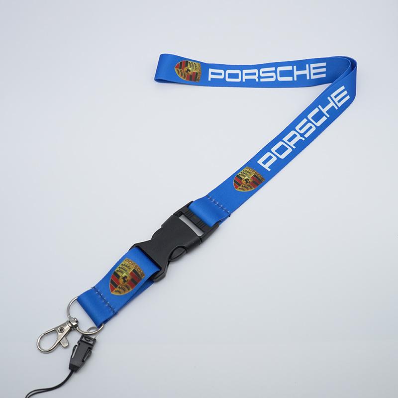 Smycz Brelok Logo Samochodu Karta Pracownicza Smycz do Zawieszenia na Szyję Brelok Do Porsche 918 911 718 Taycan Panamera Cayenne Boxster Cayman