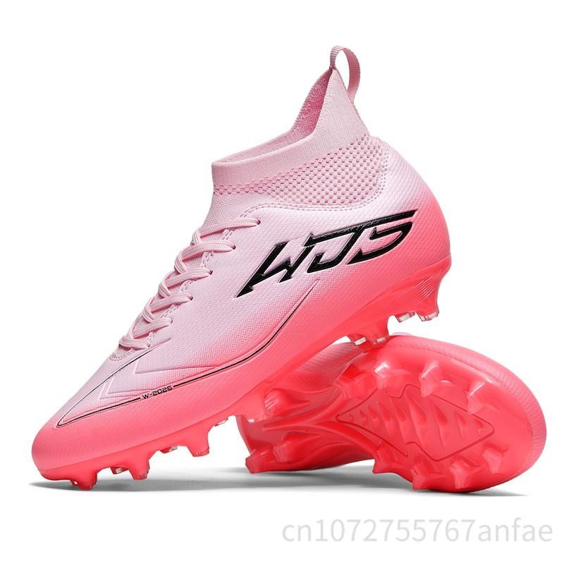 

Men s Professional HIgh-Top Soccer Shoes TF/FG Training Durable Football boots Outdoor Grass Anti-Slip Soccer Shoes Non Slip 35