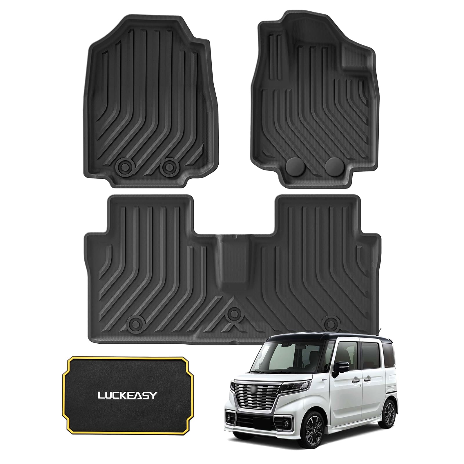 

LUCKEASY Новый Suzuki Custom MK53S Эксклюзивный 3D Коврик для пола Коврик для багажника Автомобильный коврик Коврик для пола MK53S Декабрь 2017 Материал TPE Устойчивый к пятнам Истиранию чёрный