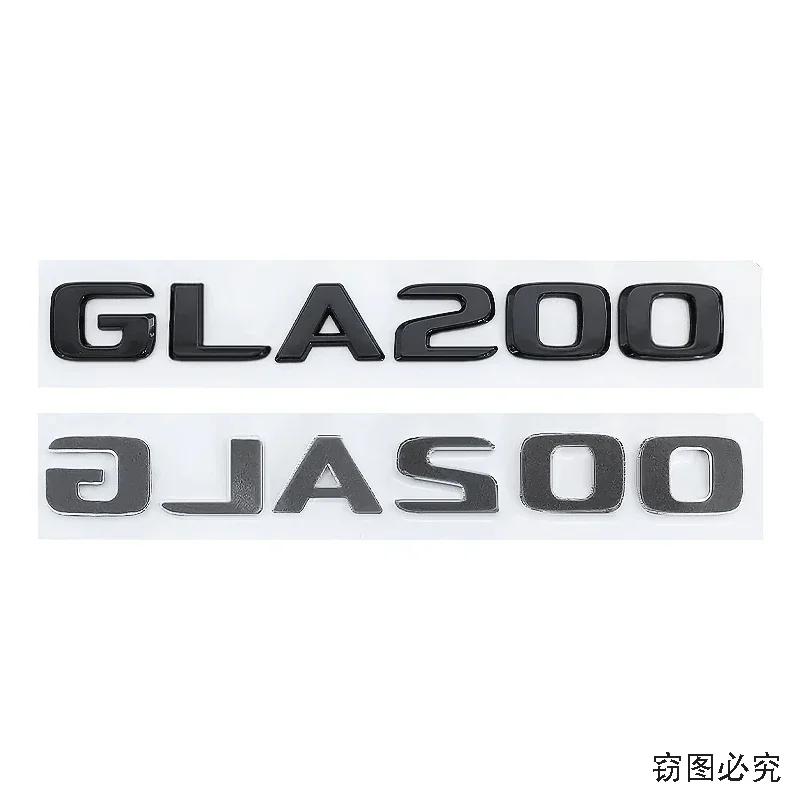 ABS Car Side Fender Decal Letters Emblem Rear Trunk Badge Tail Sticker for Mercedes Benz GLA200 GLA260 Accessories AZ1