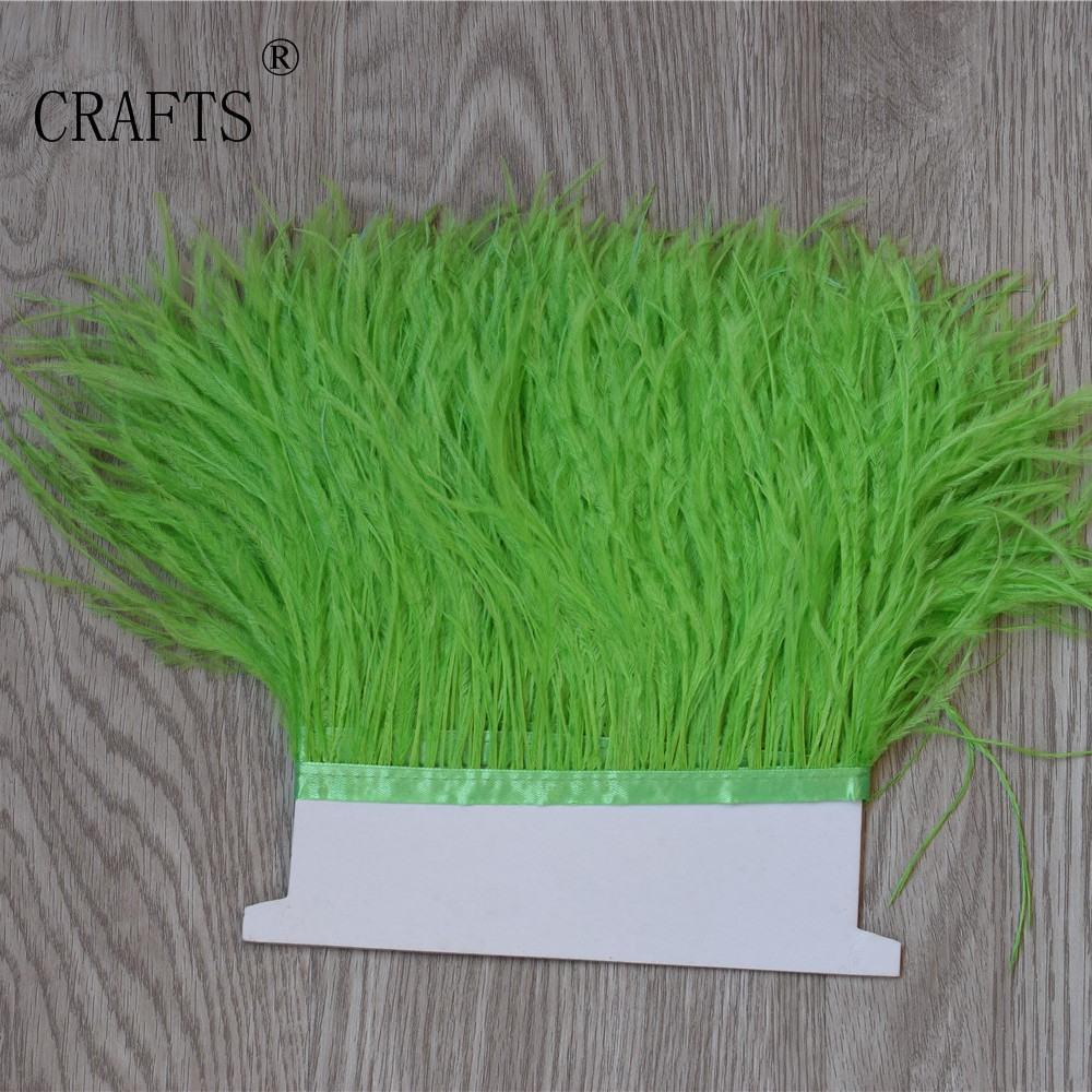 FeatherHigh quality fluffy ostrich feather trimming cloth sideband 5M 10M long DIY clothing accessories decorative accessories 8-11cm