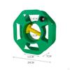 Manual Cable Reel HandWinding Portable Octagonal Cord Organizer Blue with Socket Panel