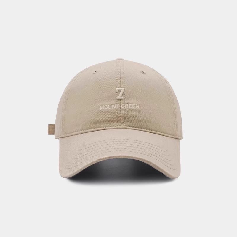 Korean-Style Embroidered Baseball Cap for Women - Wide Brim, Face-Slimming, Plus Size, Deep Sunshade Duckbill Hat