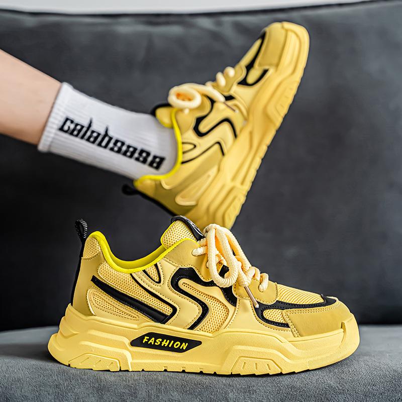 Men 's Casual Four Seasons Fashion Skateboarding Students Comfortable Sneakers Boys Trending Soft Sole Breathable Shoes