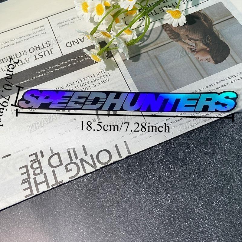 SPEEDHUNTERS Pink Laser Motorcycle StickersJDM Waterproof for Motorbike Helmet Lenses Scooter Front Fairing Tank Vinyl Decals