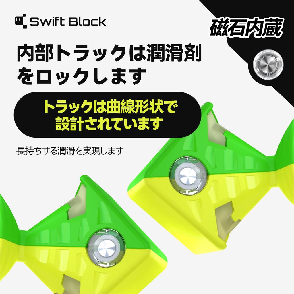 Swift Block GanCube, a 3x3 Speed Cube with Magnets, Is a Premium, Stylish, Quiet, Compact, and Simple 3D Puzzle from the GAN Brand. A Great Gift for