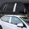 Für Volkswagen VW Tiguan MK2 2017-2019 Zubehör Chrom Fenster Säulenleiste Abdeckung Trim Edelstahl Center Säulen Aufkleber