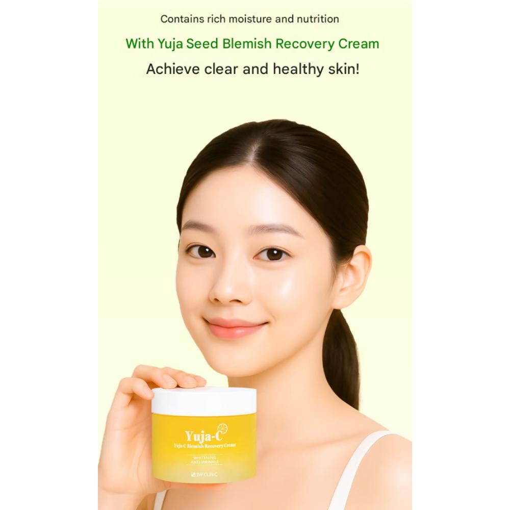 3W CLINIC Yuja Seed Blemish Recovery Cream (110g)
