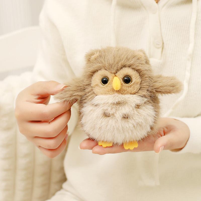 Kawaii Penguin Magnetic Shoulder Plush Toys Cartoon Bird Owl Clip on Shoulder Plush Doll Stuffed Decor Friends Creative Gifts