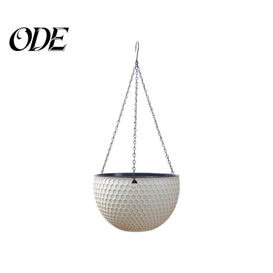 Hanging Pot Flower Basket Imitation Honeycomb Self Water Absorption Plant Hanger Waterproof Outdoor Resin for Garden