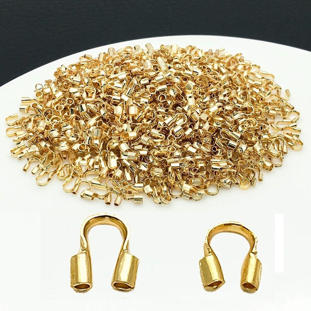 100Pcs U Shape Wire Guards for Jewelry Making Copper Connector for Jewelry DIY Accessories