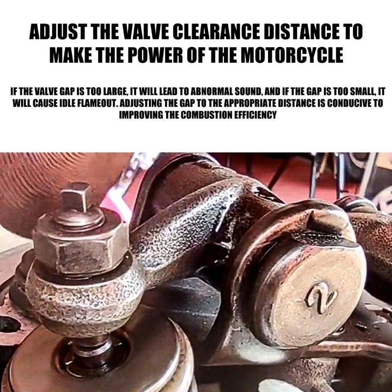 Steel Valves Adjustment Tool for Motorcycle Repair Resistant To Wear and Corrosion Ensuring Longevity and Reliability