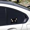 Black Kitten Cartoon Cute Car Body Scratch Cover Personal Creative Waterproof Electric Bike Motorcycle Sticker Decal