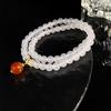 Jingxi Kristall Rot-Weißer Achat DIY Armband: Damenmode 2025