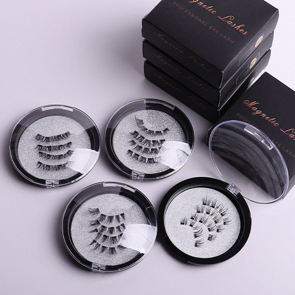 Magnetic Suction False Eyelashes Natural Biomimetic Feeling Transparent Soft Stem Secure Fixation