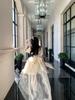 Blovelan Princess Dress - Half Cup Love Words, Big Bow, Sparkle Jacquard, Fluffy Train, Birthday Outfit