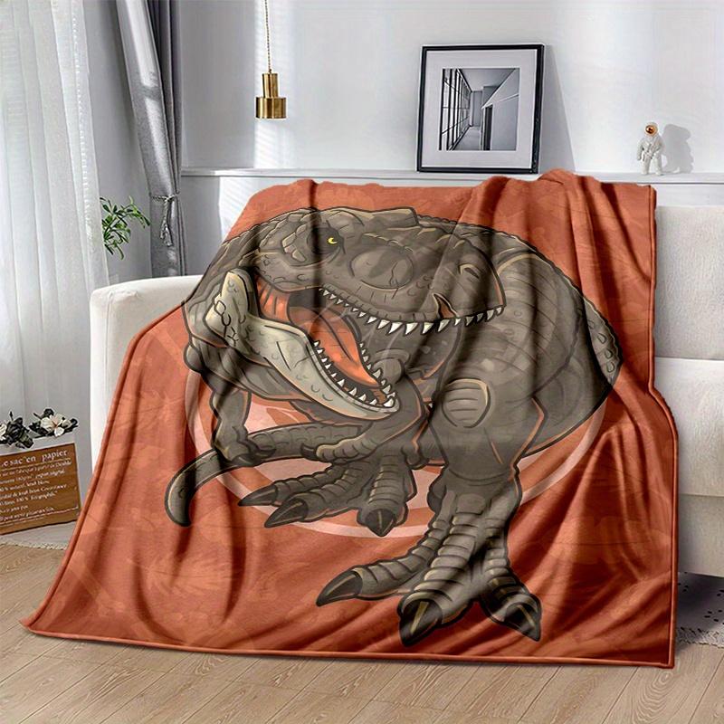 1pc Dinosaur  Cute Design for Home Decor, Gift Idea, Living Room, Travel, Camping, Car Blankets