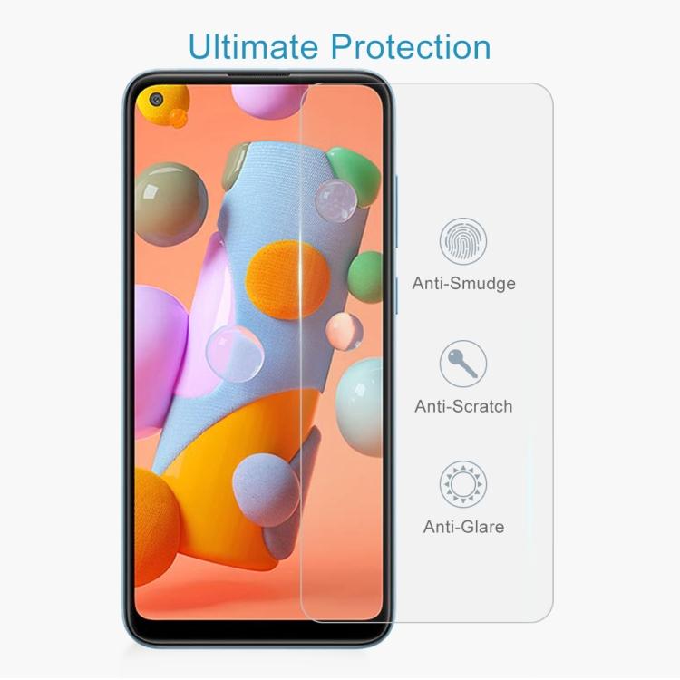 For Galaxy A11 / M11 0.26mm 9H Surface Hardness 2.5D Explosion-proof Tempered Glass Half Screen Film
