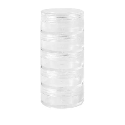 Multi-Layer Containers Necklace Stud Bracelet Boxes Jewelry Storage Plastic Jar Crafts Clear Organizer Display Rack