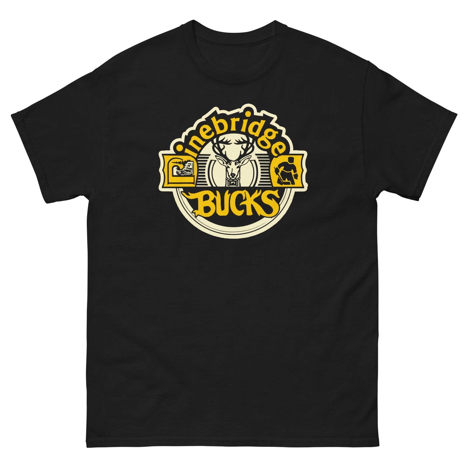 

Pinebridge Bucks Hockey Black Graphic T Shirt Unisex classic tee L