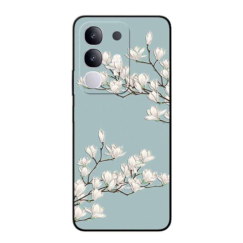 3D Emboss Case For Vivo Y300T V2445EA Relief Emboss Soft Silicone Covers For VIVO Y300t 2025 TPU Relief Emboss Funda Flower Capa