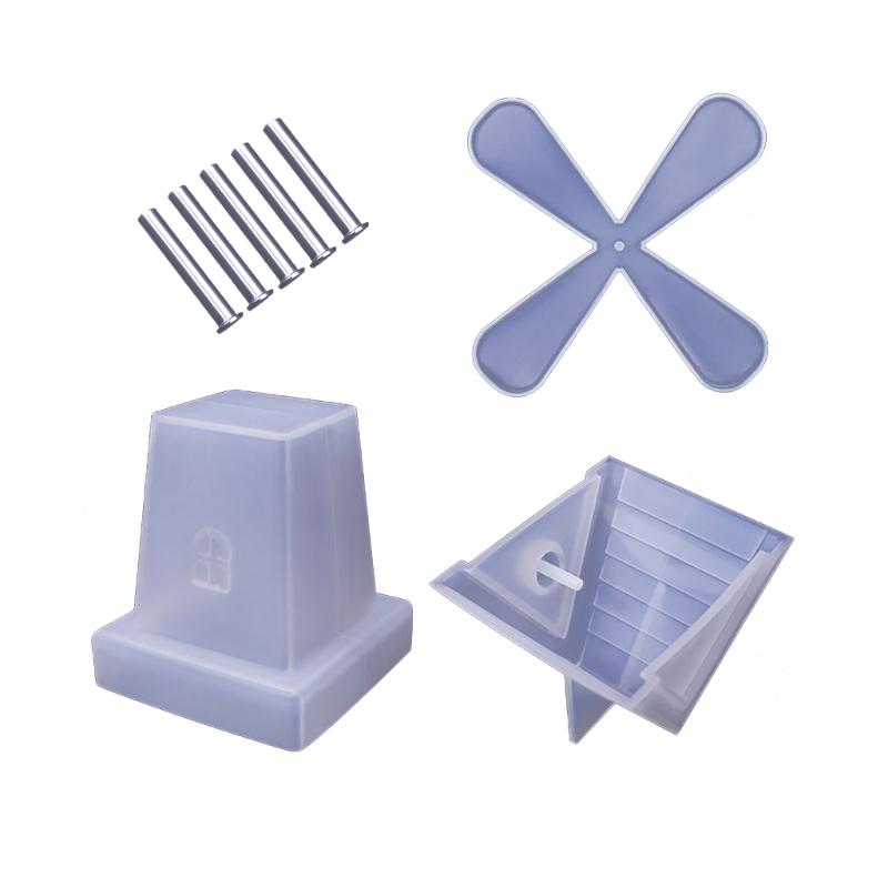 Silicone Resin Mold DIY Set for Windmill Resin Casting Silicone Resin Pinwheel Mold Home Décor Resin Crafts Supplies 1