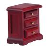 1:12 Dollhouse Miniature Bedside Cabinet Drawer Cabinet Doll House Bedroom Decor
