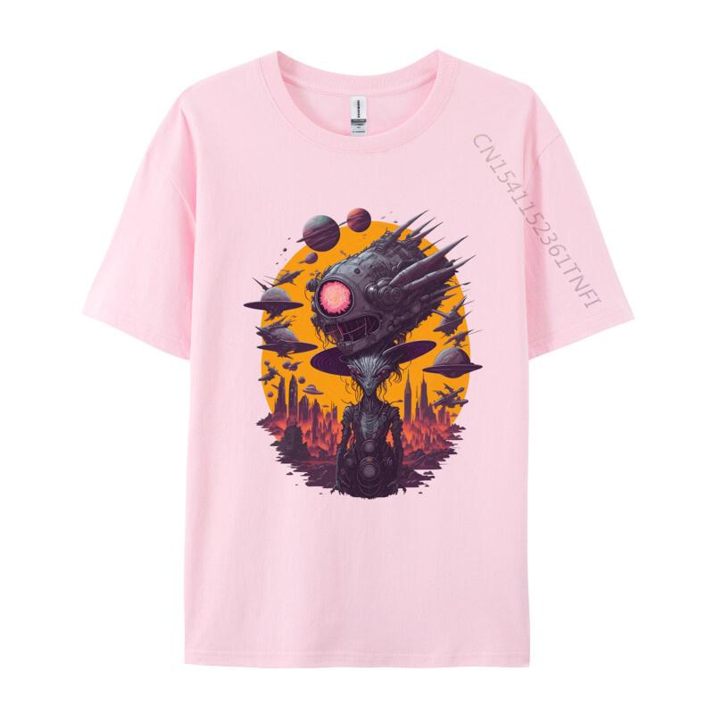 The Alien Hat T Shirt For Male Tee Free Shipping Homme Round Neck T Shirt Designer Clothes Men Normal