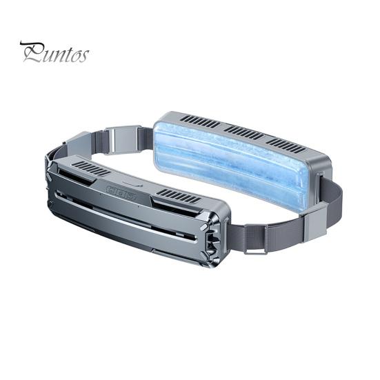 

Портативный охлаждающий вентилятор на поясе с регулируемой скоростью ветра, мощный поток воздуха, низкий уровень шума, перезаряжаемый персональный вентилятор на поясе, вентилятор с креплением на ремень темно-серого