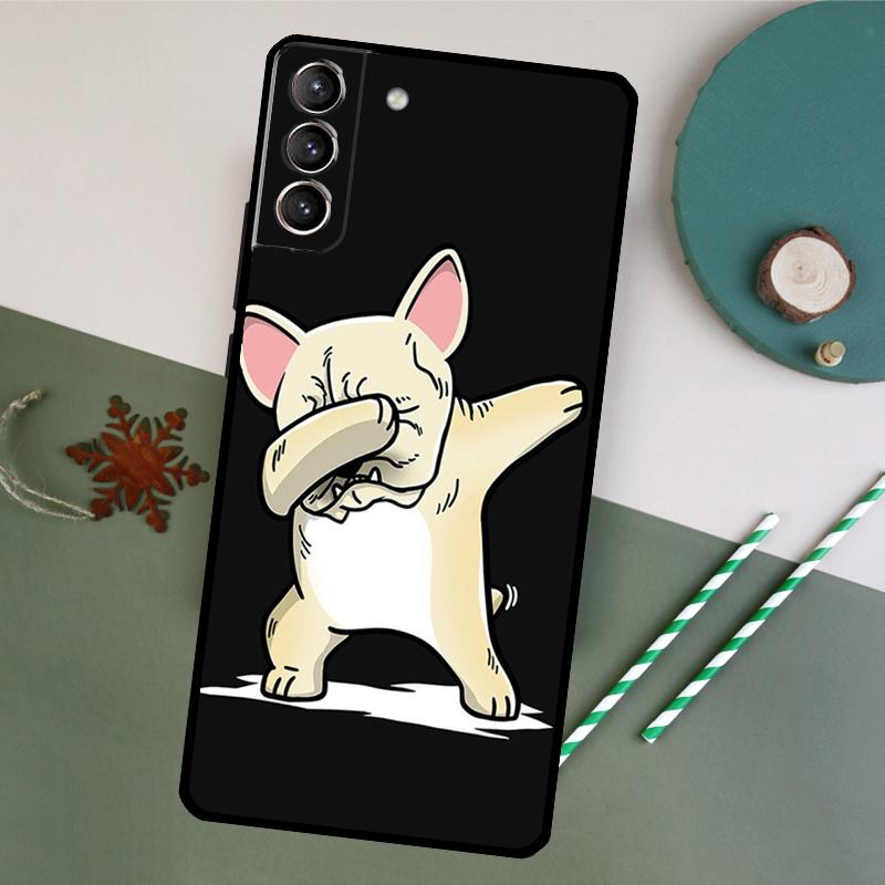 Funny french bulldog Phone Case For Samsung Galaxy S26 S24 Ultra S20 S21 S22 S23 S25 Plus S10 S25 FE Back Cover