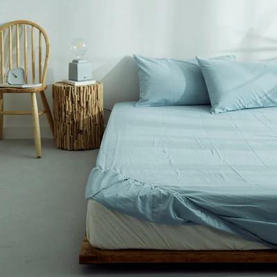 Prześcieradło bawełniane Premium Washed, oddychające, odprowadzające pot, narzuta na materac
