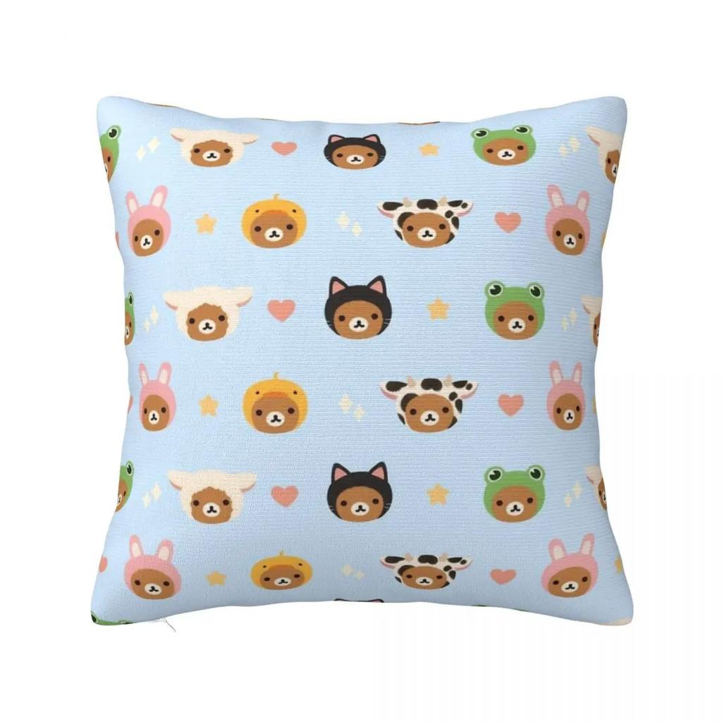 Rilakkuma YOLO Pillow Covers Polyester Bed Car Cartoon Cushion Cover Creative Home Decoration Throw Pillow Case
