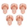 5Pcs Plasma Cutting Torch Nozzle Tip Thickened Brass Plasma Cutter Nozzle Tip for SL60 SL100