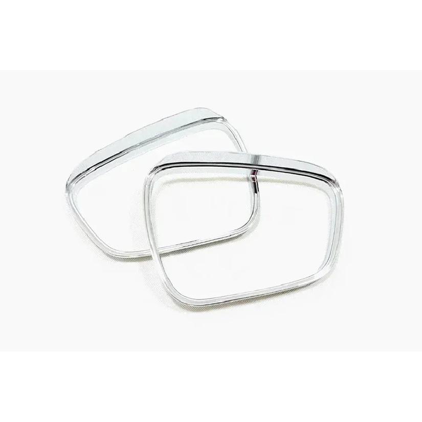 For Ford Escape     2024 Rear Rearview Side Glass Mirror Trim Frame Rain Shield Sun Visor Carbon Fiber 1 Pair