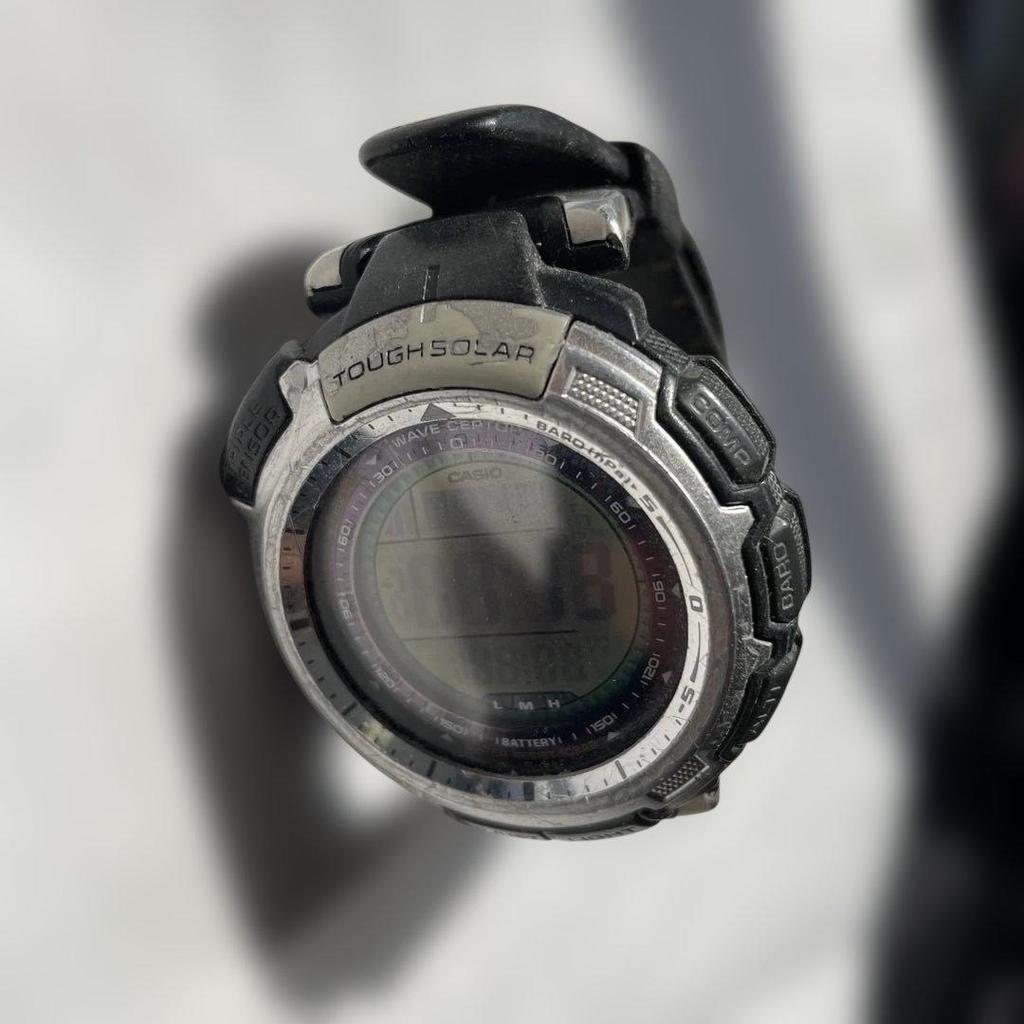 Used CASIO PRO TREK TOUGH SOLAR Digital Watch