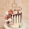 80 pcs Boules Cake Topper Mini Ballons Boule en Mousse Cake Toppers Cake Insert Topper pour Décoration de Fête d'Anniversaire Baby Shower